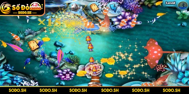 Bắn Cá Online Nhiều Xu SODO – Săn Thưởng Cực Hấp Dẫn Bản đồ săn cá SODO thiết kế sâu rộng